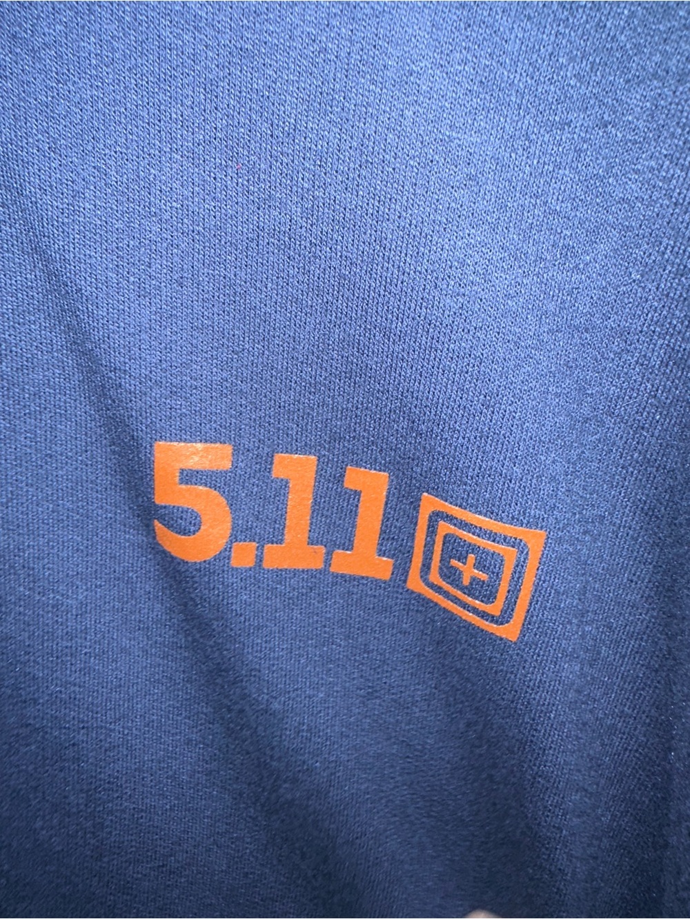 5.11 Navy Blue Hoodie Sweatshirt - Picture 4 of 8